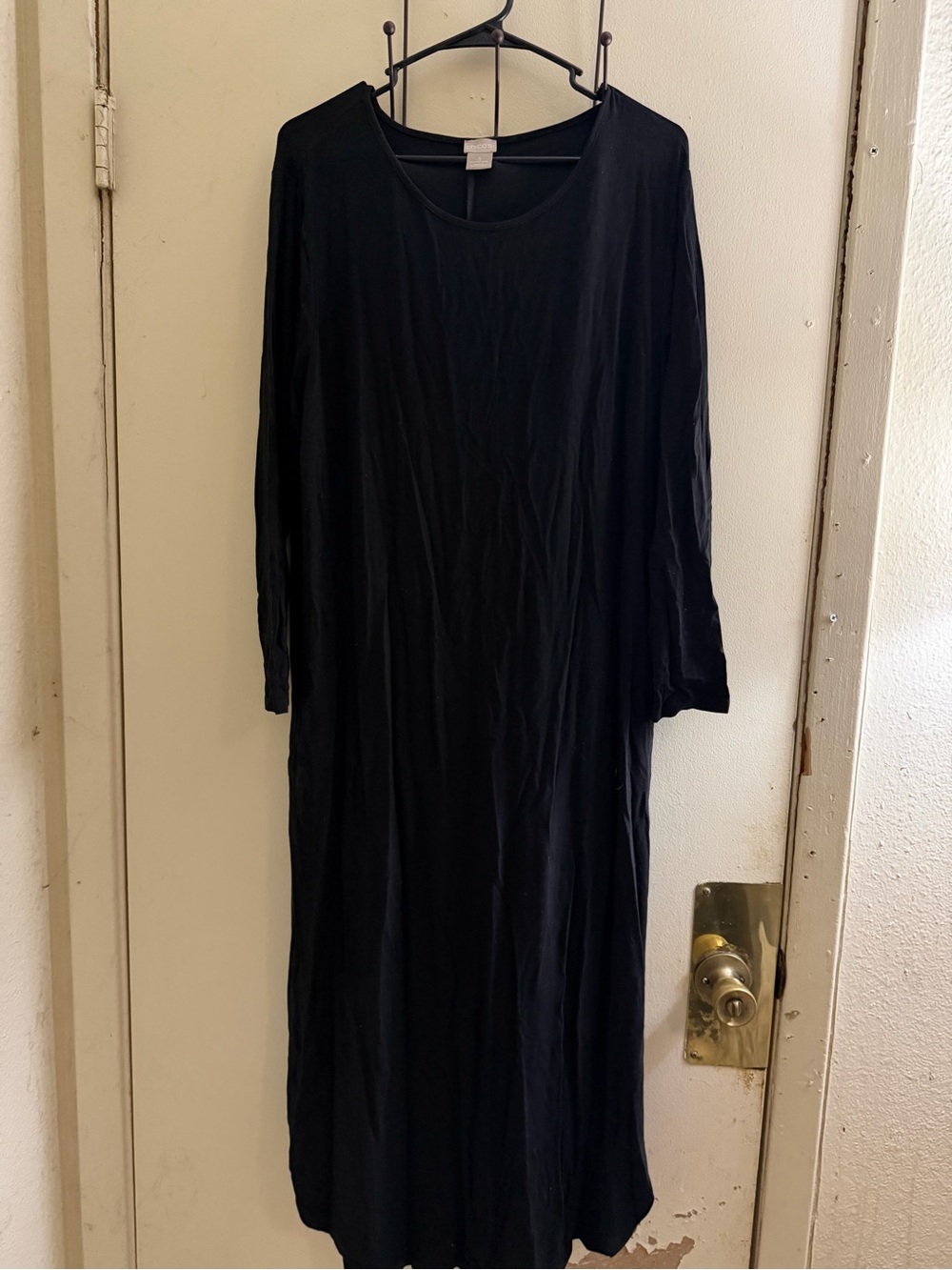 Chico's Black Long Sleeve Maxi Dress